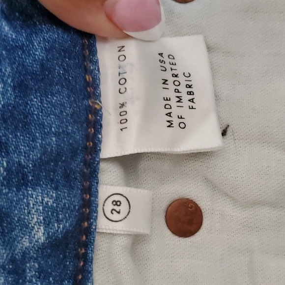 NWT GRLFRND Carla Super High-Rise Bell Jean in Gonna Fly Now sz 28 - Picture 14 of 16